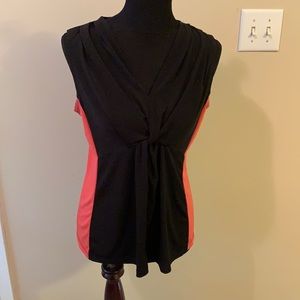 EUC Sleeveless Color Block Blouse